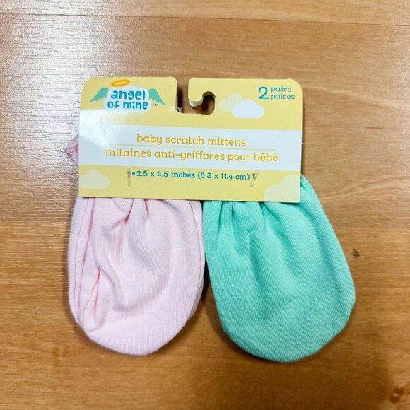 NWT Angel of Mine Bundle of 2 Baby Socks & Mittens NEW - Picture 3 of 7